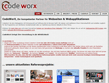 Tablet Screenshot of codeworx.ch